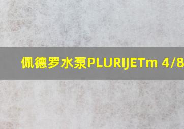 佩德罗水泵PLURIJETm 4/80-N